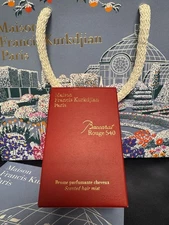 Maison Francis Kurkdjian Empty Paper Gift Bag 10.5 x 8.25 x 4.25 & Baccarat Box