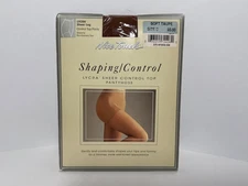 Vtg Nice Touch Shaping Control Pantyhose Sz D Soft Taupe All Nylon USA Sears