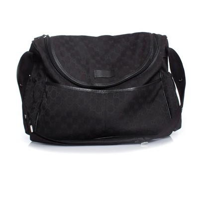 Seltene Original Gucci GG Supreme Monogram Baby Wickeltasche Canvas Leder