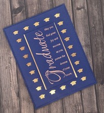 Graduation Card Kit - Navy Rose Gold Foil, Graduation Cap Celebrate, Inspiration