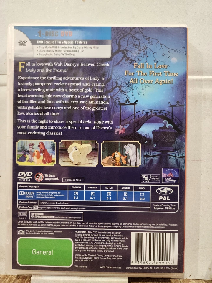 LADY AND THE TRAMP - Disney Classics - DVD - Image 2 of 2