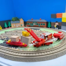 Thomas & Friends Trackmaster  ROCKY  Motorized  CRANE Train  Working watch Video