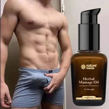 1 BEST-MALE ENLARGER THICKER LONGER BIGGER 4" GROWTH ENLARGEMENT OIL 50ml
