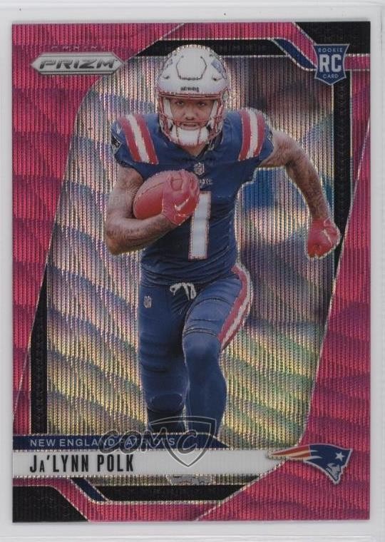 2024 Panini Prizm Rookies Pink Wave Prizm Ja'Lynn Polk #339 1by