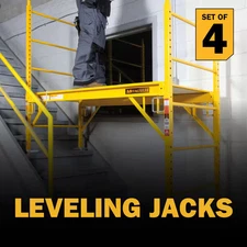 12 In. Galvanized Steel Leveling Jacks Adjustable up to 6 Inches for Baker Sc...