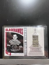 2005 In The Game CHARLIE GARDINER Trophy Winners PAD Silver /70 Blackhawks SP