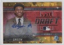 2022 Bowman Draft Night Gold Atomic Refractor 45/50 Elijah Green Auto 16mf