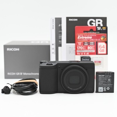 Ricoh GR III 1080p 24.2MP f/2.8 Compact Digital Camera - Black