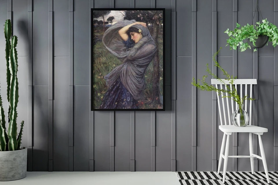Arte de pared en lienzo/póster John William Waterhouse Boreas - impresión de mitología Foto 2 de 2