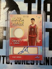 2025 Leaf Glory of the Game Used Jersey Retro Relics Auto #03/20 Yao Ming