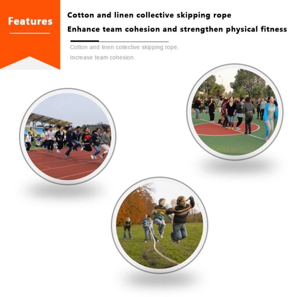 3–20 m Länge Springseil Seilspringen Erwachsene/Kinder - Bild 4 von 4