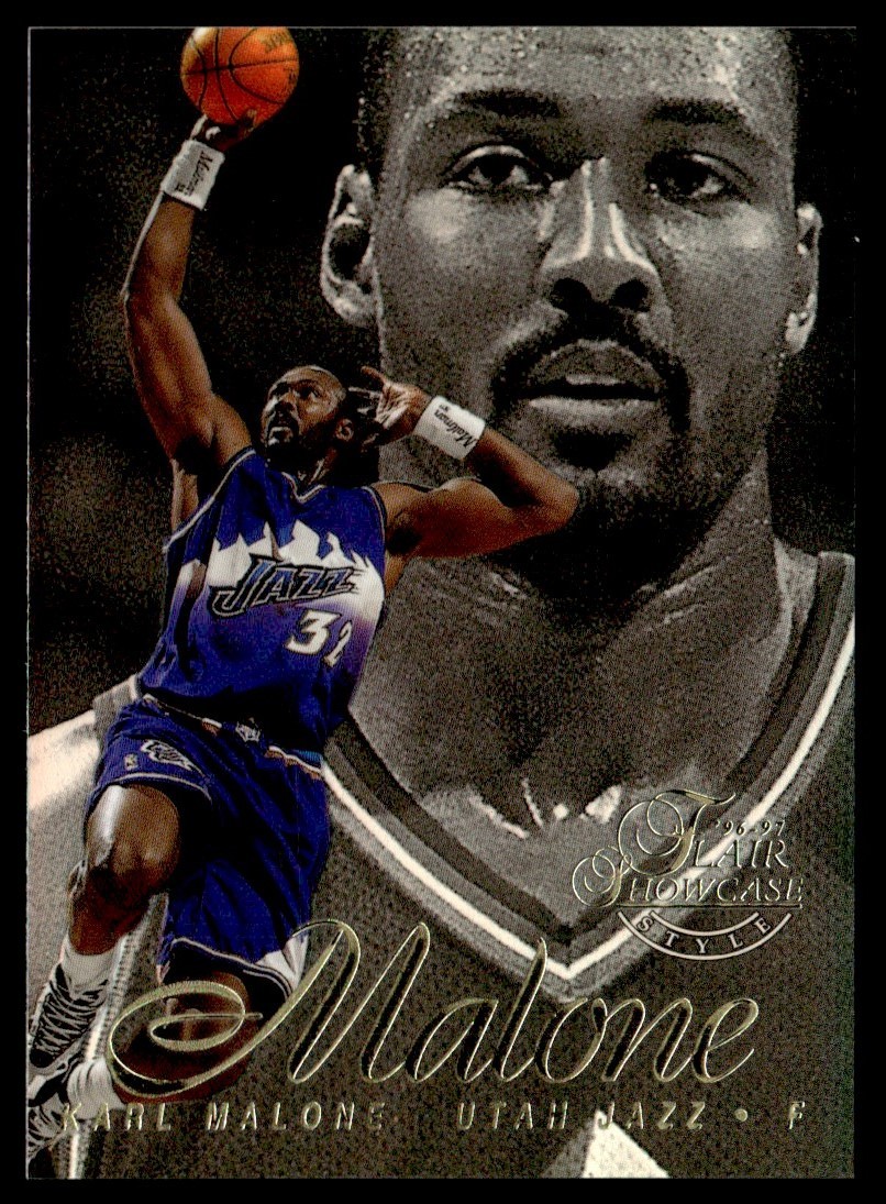1996-97 Flair Showcase Row 2 Karl Malone #28