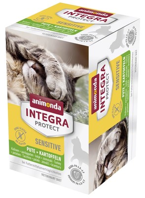 animonda INTEGRA PROTECT Katzenfutter Nass Sensitive Pute Kartoffel 6x100g