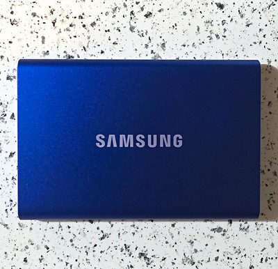 Samsung Portable SSD T7 2TB Blue External SSD USB-C for PC & Mac MU-PC2T0H