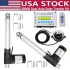 DC 6000N 2X8'' Linear Actuator &Sun Track Controller DIY Dual Axis Solar Tracker — photo 1