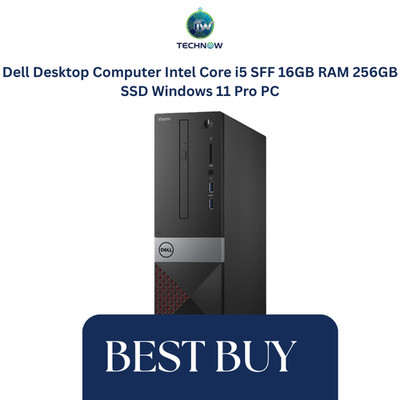 Dell Desktop Computer Intel Core i5 SFF 16GB RAM 256GB SSD Windows 11 Pro PC