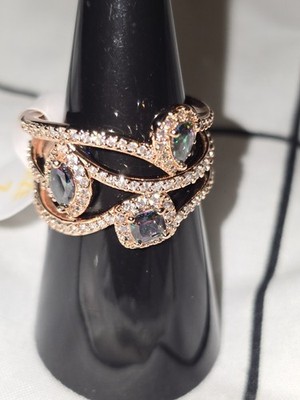 Make them look Size 7 Alexandrite on Rose Gold Rg22364 June 2026 Birthday Bp