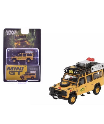 Mini GT 1:64 Land Rover Defender 110 Team Turkey  Camel Trophy  1989 MGT00856-2I