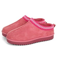 Women Slippers Ladies Slippers Winter Fur lined Fluffy Vegan Mule Outdoor Shoes