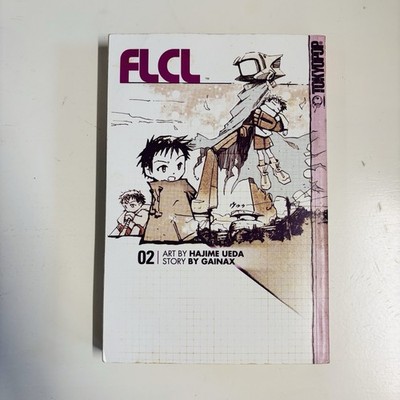FLCL Volume 2 Manga Graphic Novels, 2003 First Printing, Book 2 ,Gainax