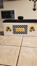 Ceremic Sunflower Bread Box