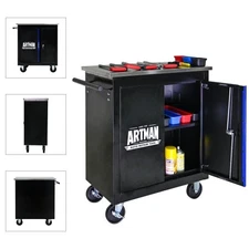 Multi-functional Lockable Hardware Storage Tool Cart Car Auto Repair Locker