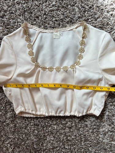 Vintage Rose Dirndl Aus Bayern Velvet Lace Dress Purple Merlot Embroidery Sz.40 - Picture 21 of 22