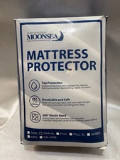 MOONSEA Sleep Solution TWIN XL Mattress Protector White Fitted