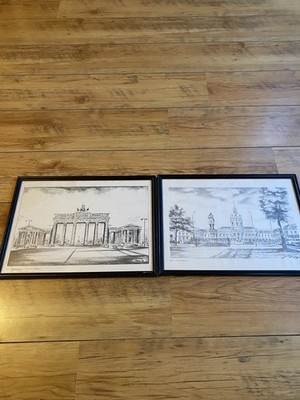 Two Signed  Framed Prints Of Berlin