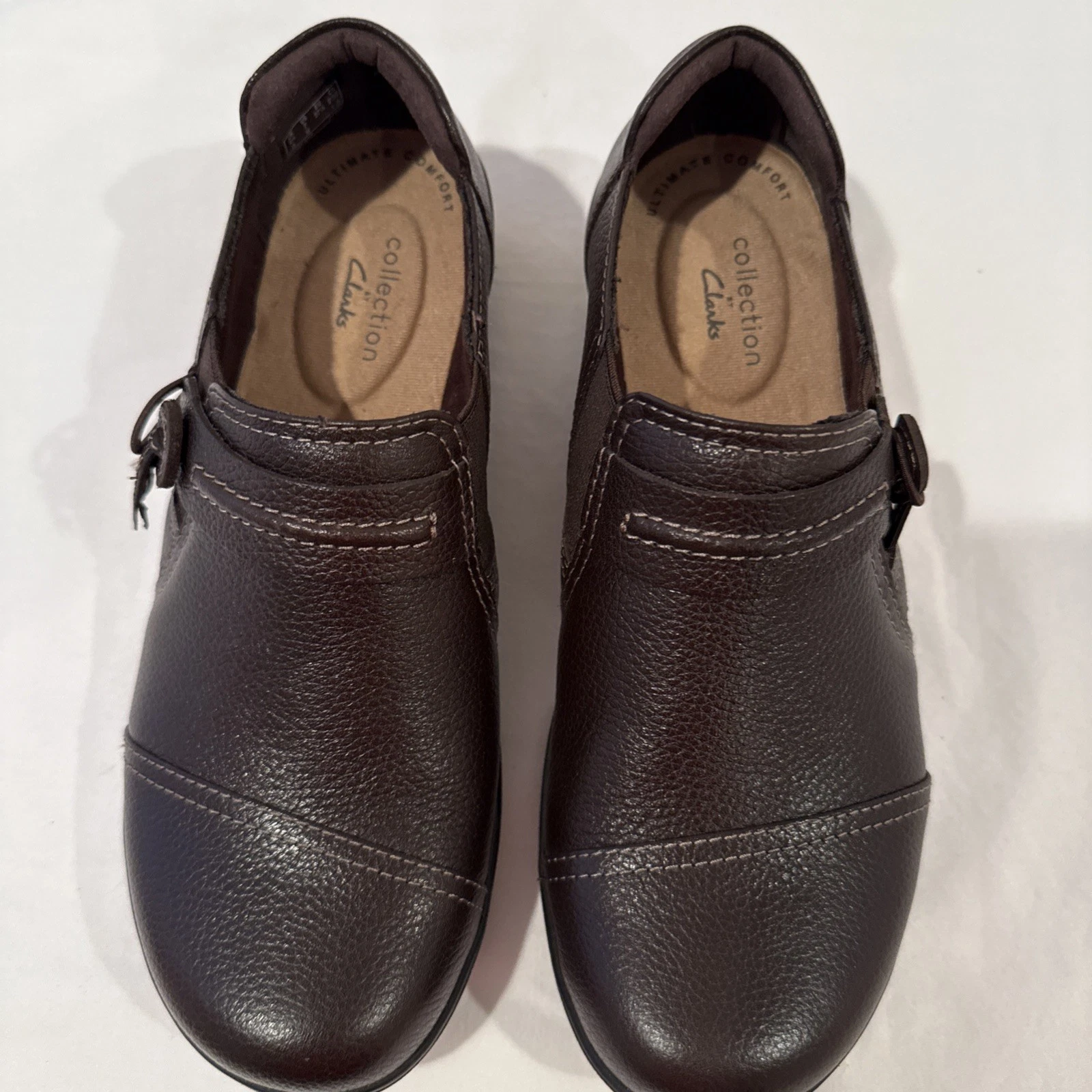 Scarpe basse Clarks Collection donna pelle marrone Cheyn Madi taglia 7