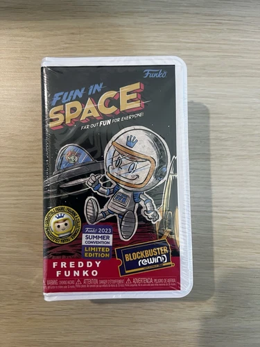 SDCC 2023 FUNKO BLOCKBUSTER REWIND W/ EXCLUSIVE FREDDY FUNKO FUN IN SPACE SEALED