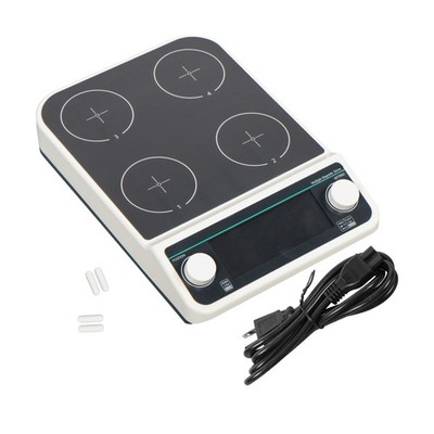 4 Position Magnetic Stirrer with Speed 50-1200RPM Capacity 500ml*4