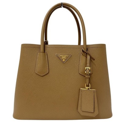 Prada Leather 1BG887 Camel Large from Japan #121
