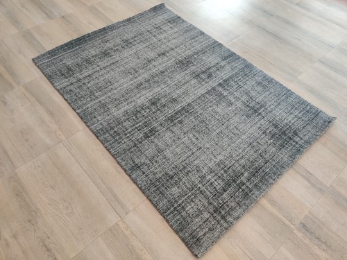 Concrete Grey 4 x 6 Handmade Loomed Area Rugs 100% Wool Carpets Shear 120x180 cm - Picture 4 of 24