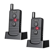 Two-Way Wireless Intercom System 4900ft Range Home Office Room to Room 2 Pack