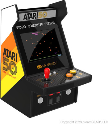 Atari Micro Player Pro: 100 Arcade Classics Games, 6.75'' Portable Mini Arcade Ma