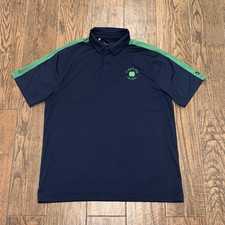 Notre Dame Fighting Irish Mens Under Armour Performance Loose Polo Golf Shirt LG