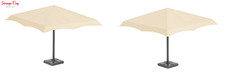 Faller Rectangular Large Parasols (2) VI , HO Scale