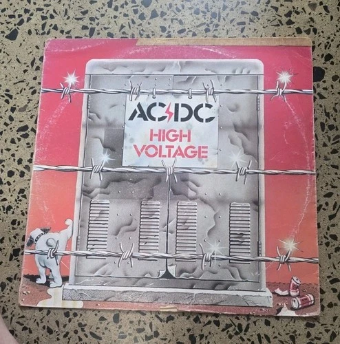 AC/DC High Voltage Vinyl LP Record Aussie 1975 Blue Roo 1st Pressing Broonzy CR