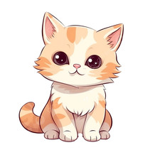 Cute kitten cat Vinyl Sticker Decal XV