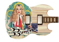 Katy Perry Smile Signed Autographed Custom Photo Graphics Guitar ACOA ACOA