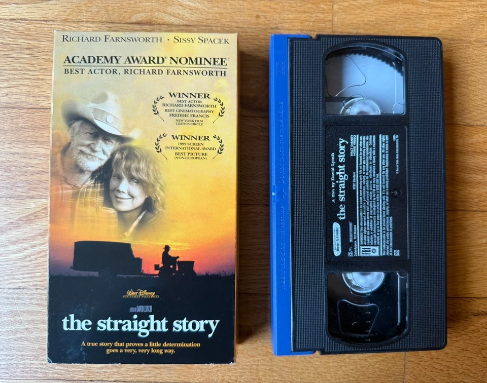 Disney THE STRAIGHT STORY VHS - Richard Farnsworth Sissy Spacek - David Lynch