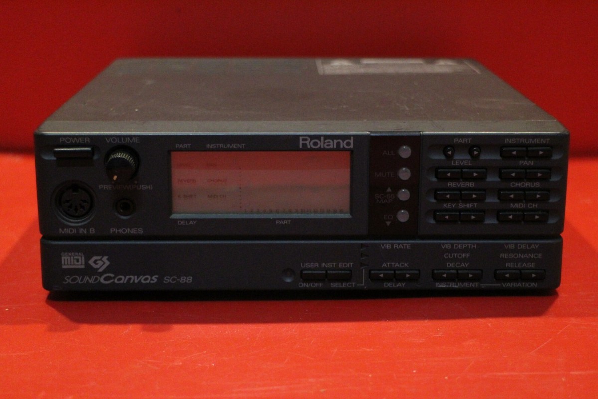 USED Roland SC-88 sc 88 Sound Canvas Module Synth Rack U2005