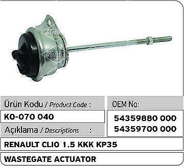 Renault - Dacia - Suzuki 1.5 DCI Turbo Wastegate Actuator 54359880000 - Picture 1 of 1
