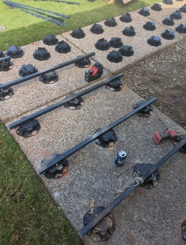 Joist support Pedestal 10-220mm concrete Packs Adjustable risers feet Decking - Picture 10 of 52