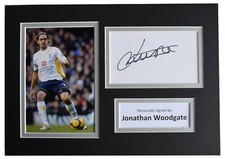 Jonathan Woodgate Signed Autograph A4 photo display Tottenham Hotspur Spurs COA