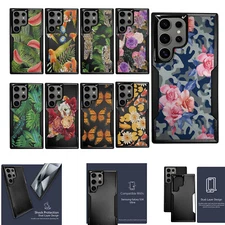 For [Samsung S24 ULTRA][HYBRID ARMOR][Dual Two Piece Case] Floral