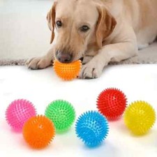 6-Pack Dog Play Balls - Durable Plastic Chew Toys 2.17in