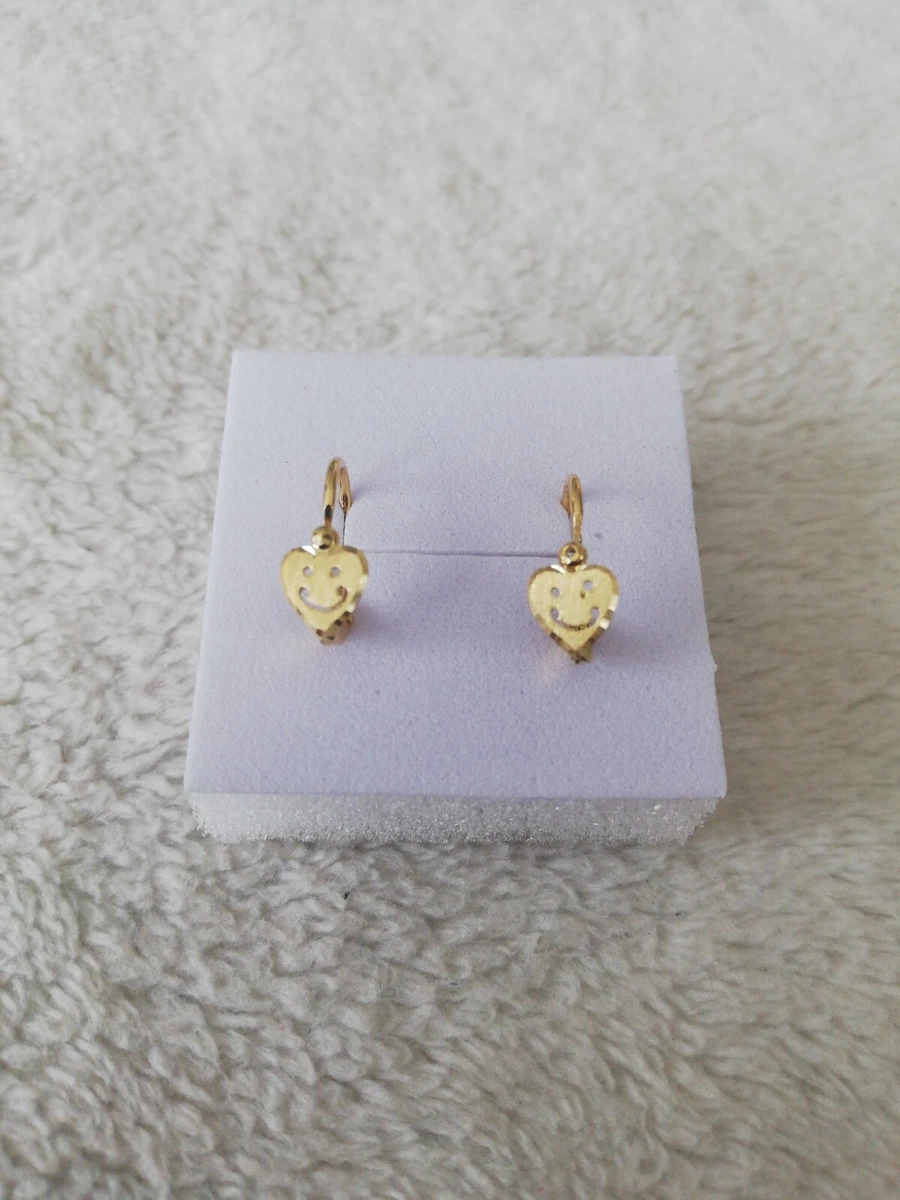 Baby girl earrings 18k best sale gold