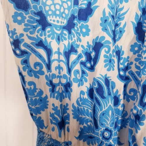 Plenty By Tracey Reese Anthropologie Maxikleid Damen Gr. XL Blau Barock Motiv - Bild 18 von 21